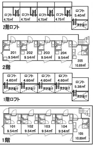 新築アパート　全室床暖房・ロフト付　「新高円寺」駅徒歩９分 - 2