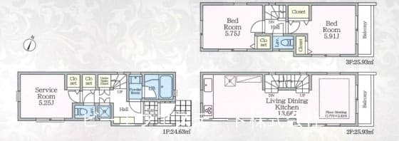 2駅利用可能！　2LDK・S 新築戸建！　2026年築！ - 3
