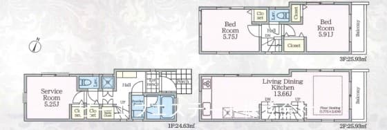 2駅利用可能！　2LDK・S 新築戸建！　2026年築！ - 3